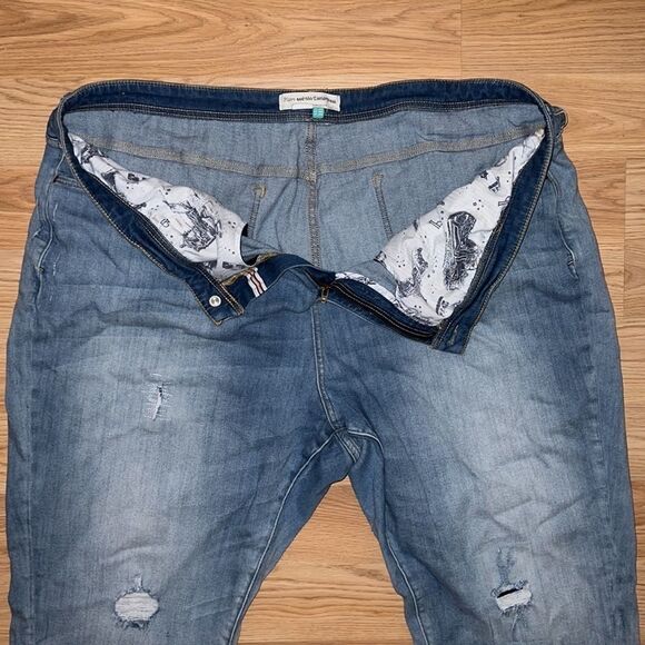 Anthropologie Pilcro and the Letterpress plus size crop jeans size 26W - Picture 6 of 12